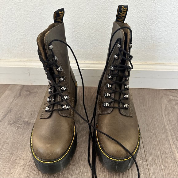 Dr. Martens Taupe Leona Boot - Picture 1 of 4